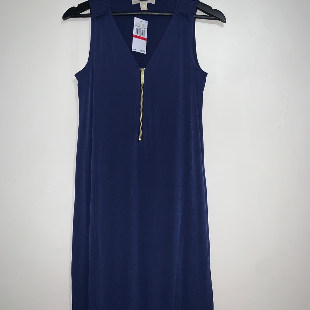 Michael Kors True Navy Sleeveless Summer Dress XS